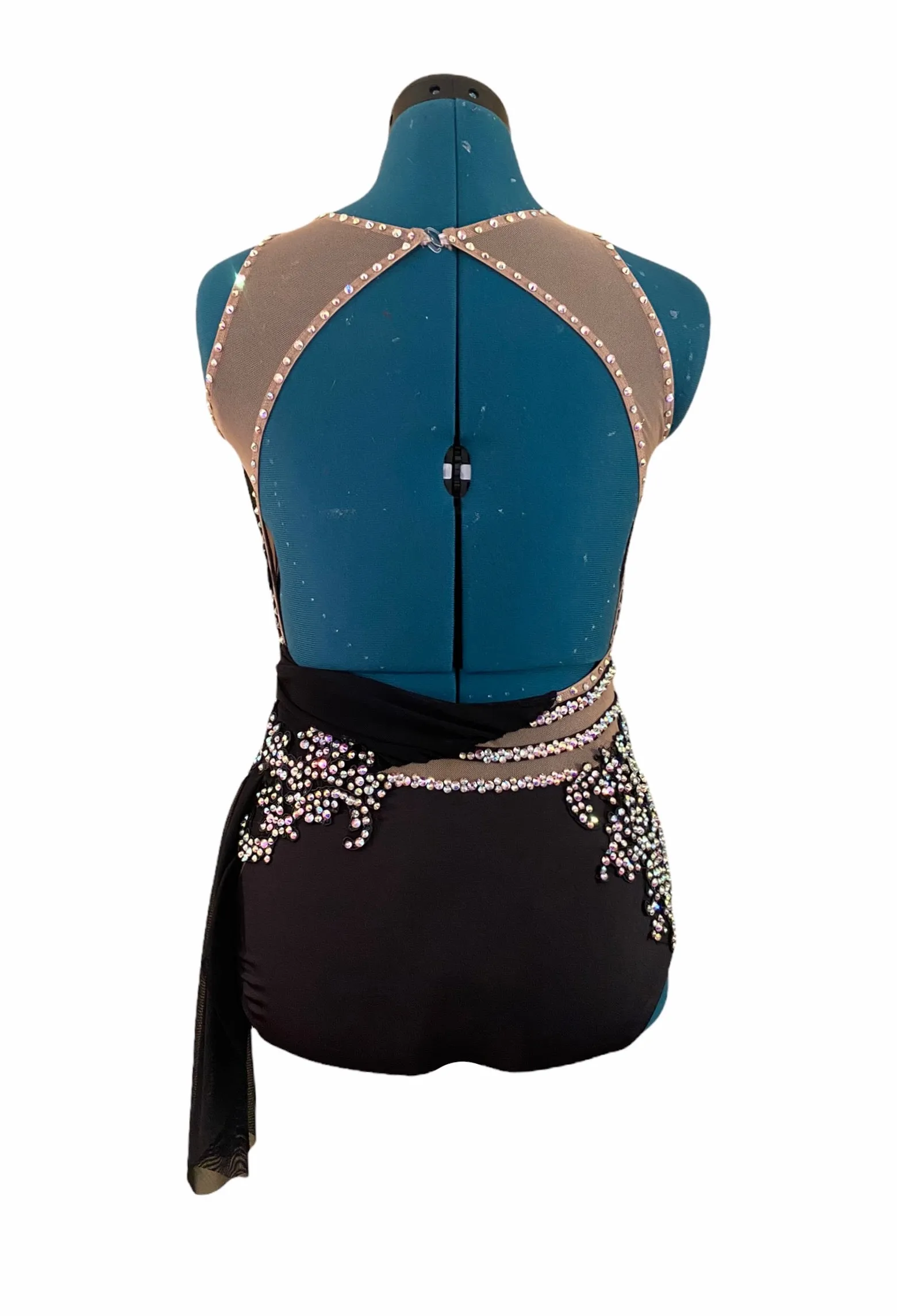 NEW AS black/nude ready-to-ship costume
