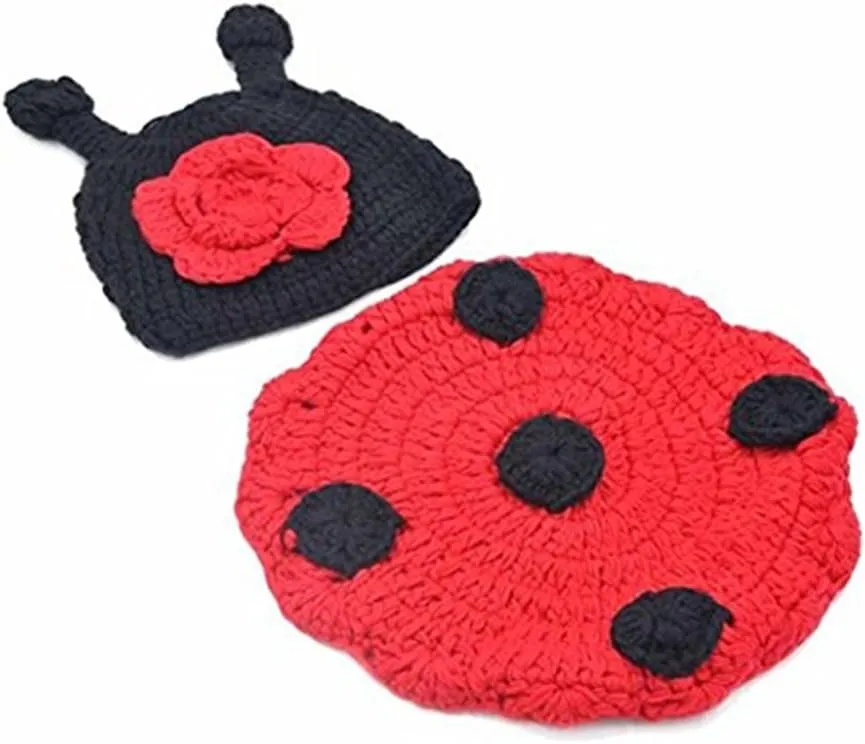 Newborn Baby Photography Props Boy Girls Photo Shoot Props Outfits Crochet Knitted Costume Unisex Cute Infant Hat Pants