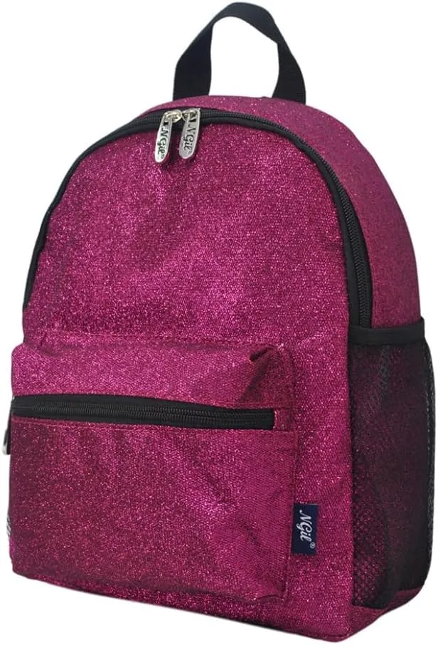 NGIL Mini Glitter Backpack for dance backpack, Team Sports, Cheer bag (Glitter-Hot Pink)