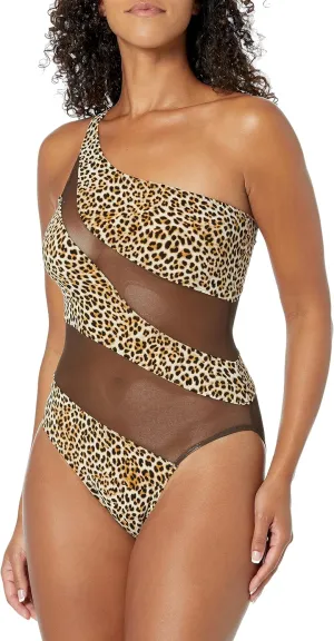 Norma Kamali Women's Snake Mesh Mio One Piece Swimsuit