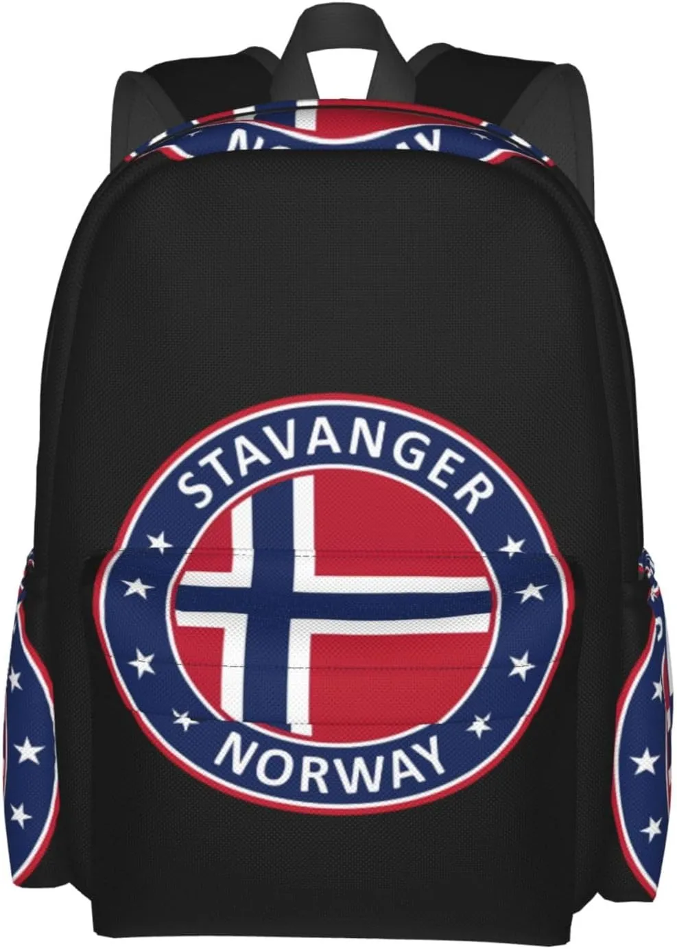 Norway Norwegian Flag Backpack Large Capacity Backpack Lightweight Double Shoulder Bag For Women Men Travel