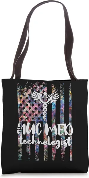 Nuc Med Technologist US Flag Nuclear Medicine Tech Tote Bag