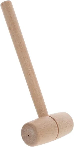 NUOBESTY Beech Hammer Portable Stubby Mallet for Wood Carving Diy Projects Tools