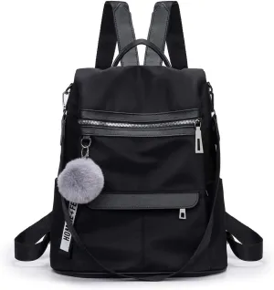 Nylon Anti-theft Backpack Purse For Women Fashion Ladies Travel Daypack Rucksack Shoulder Handbag Tote