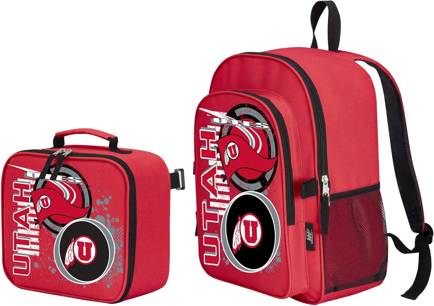 Officially Licensed NCAA Accelerator Backpack & Lunch Kit Set, Multi Color, 16" x 9.5" x 12"