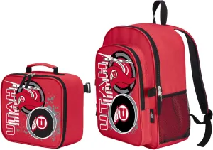 Officially Licensed NCAA Accelerator Backpack & Lunch Kit Set, Multi Color, 16" x 9.5" x 12"