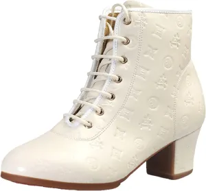 ONAIC Women's Dance Ankle Boots Ballroom Salsa Dance Shoes Performence Practice Party Dance Shoes