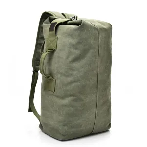 Open Top Canvas Backpack