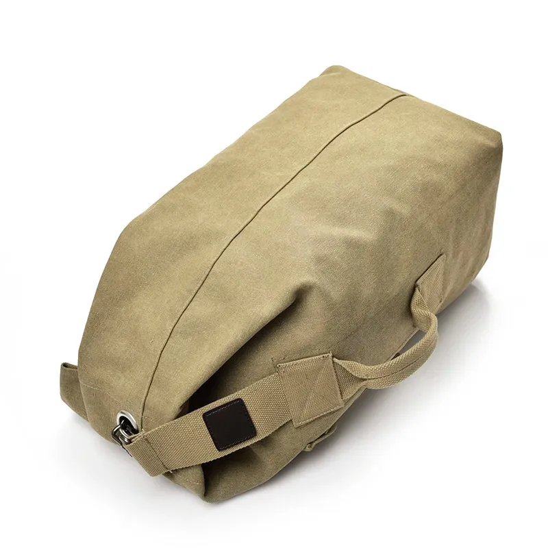 Open Top Canvas Backpack