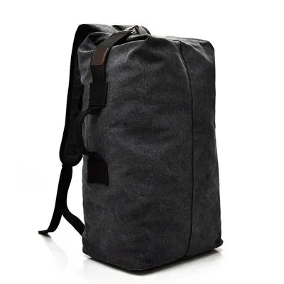 Open Top Canvas Backpack