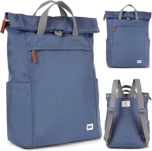 ORI LONDON Rolltop Backpack - Large Travel Backpack with Lots of Pockets for Men & Women - The Finchley, Airforce