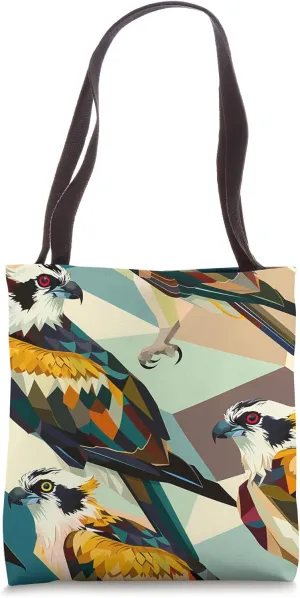 Osprey Color Block Animal Wildlife Pattern Backpack Tote Bag