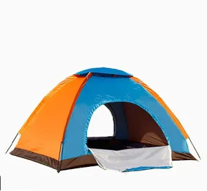 Outdoor Camping Tent Camping Tent,Waterproof & Windproof Backpack Outdoor Dome Tent Two Doors Backpacking with Gauze Curtain,2-4 Person Large Tent for Family,Beach Traveling,Hunting,Fish