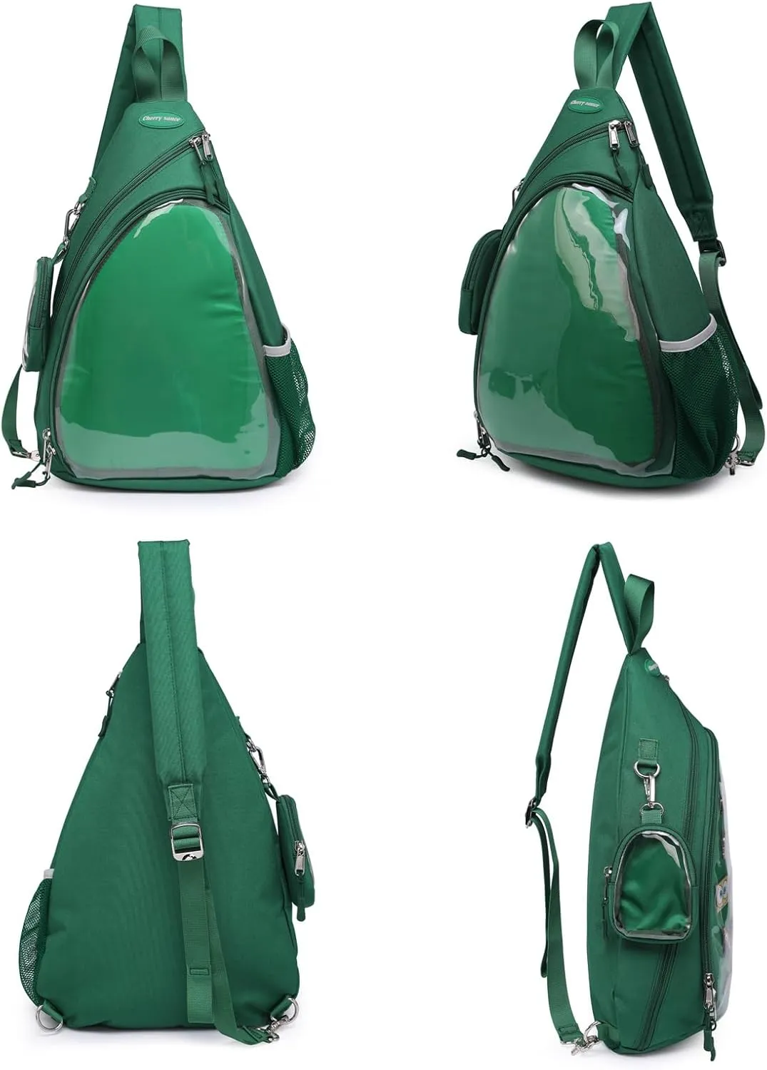 Oxford Ita Bag Kawaii Pin Display Chest Pack Single Shoulder Bag Sport Backpack Hiking Daypack, Medium