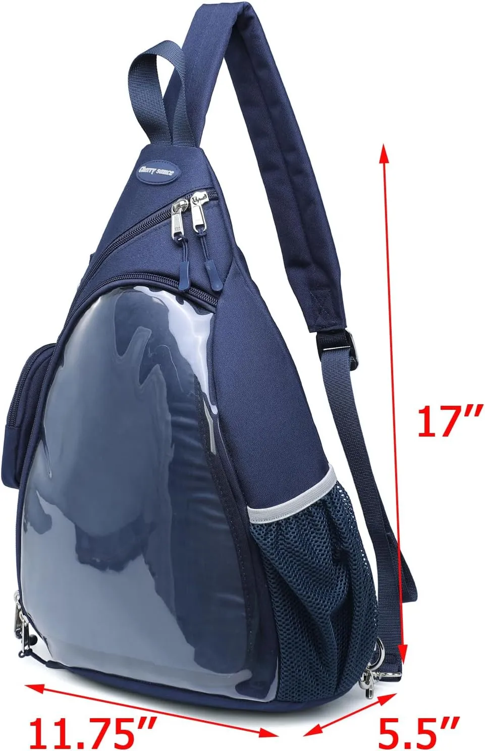 Oxford Ita Bag Kawaii Pin Display Chest Pack Single Shoulder Bag Sport Backpack Hiking Daypack, Medium