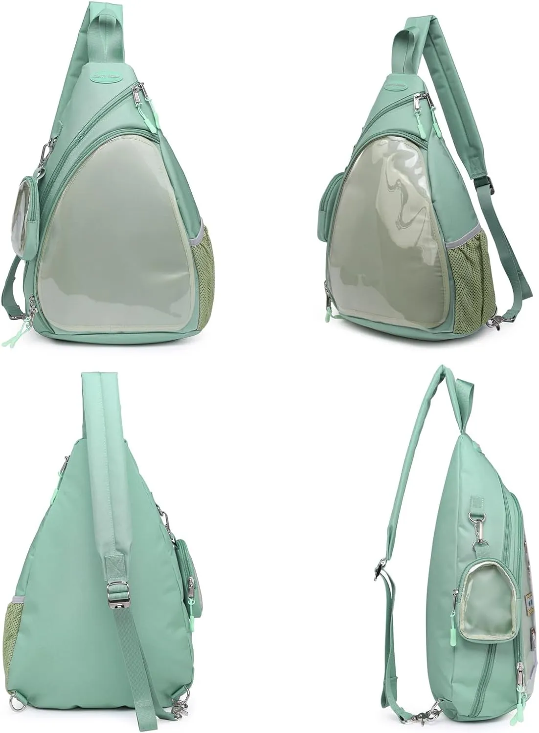 Oxford Ita Bag Kawaii Pin Display Chest Pack Single Shoulder Bag Sport Backpack Hiking Daypack