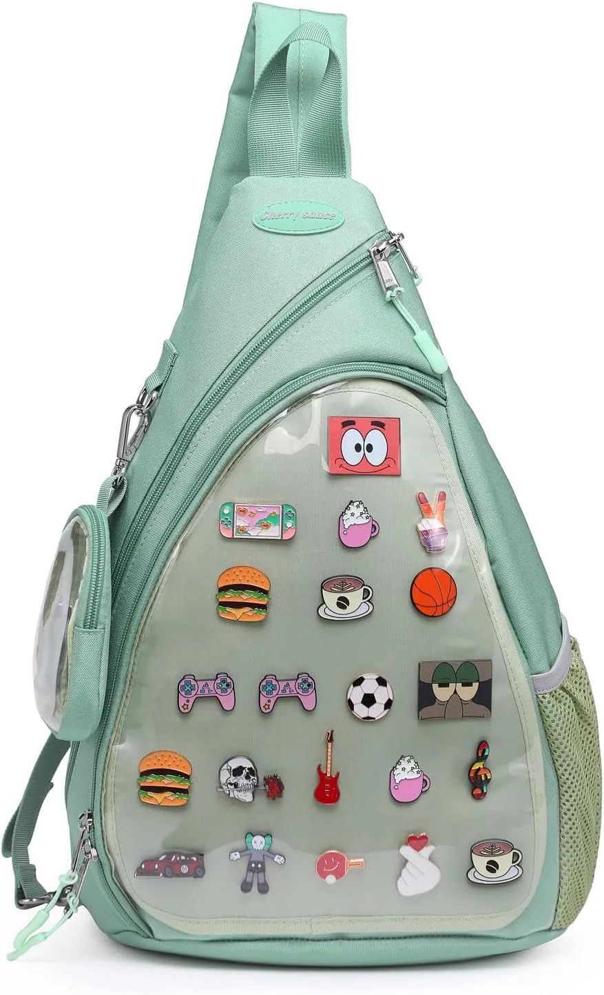Oxford Ita Bag Kawaii Pin Display Chest Pack Single Shoulder Bag Sport Backpack Hiking Daypack