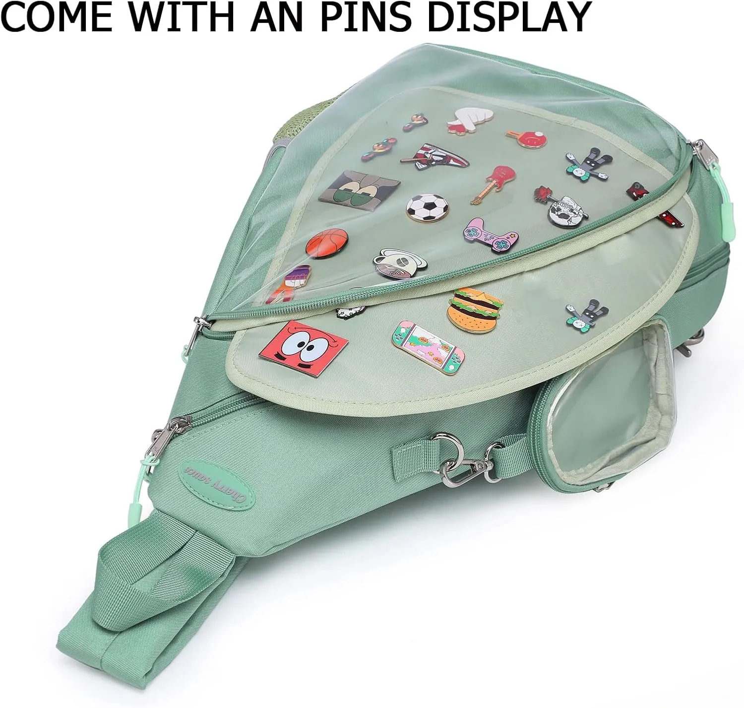Oxford Ita Bag Kawaii Pin Display Chest Pack Single Shoulder Bag Sport Backpack Hiking Daypack
