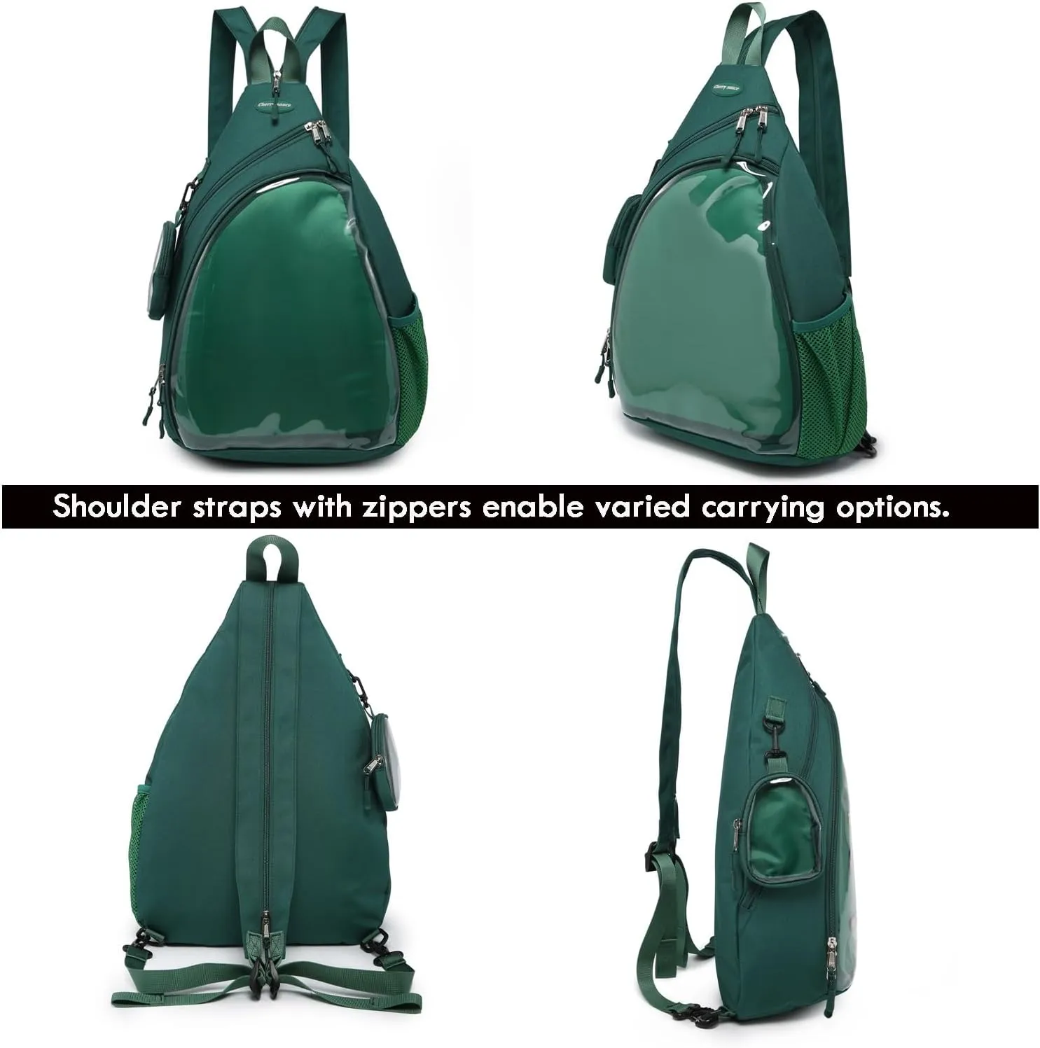 Oxford Ita Bag Kawaii Pin Display Chest Pack Single Shoulder Bag Sport Zipper Backpack Hiking Daypack, Large
