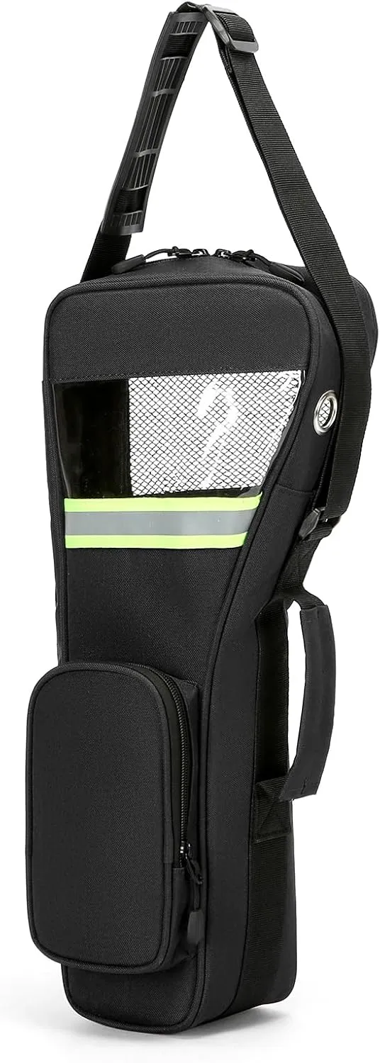 Oxygen Tank Backpack,Portable Oxygen Cylinder Carry Bag,Oxygen Tank Shoulder Bag,Ideal for Daily Basis,Shopping,Travel. (Black, 2L)