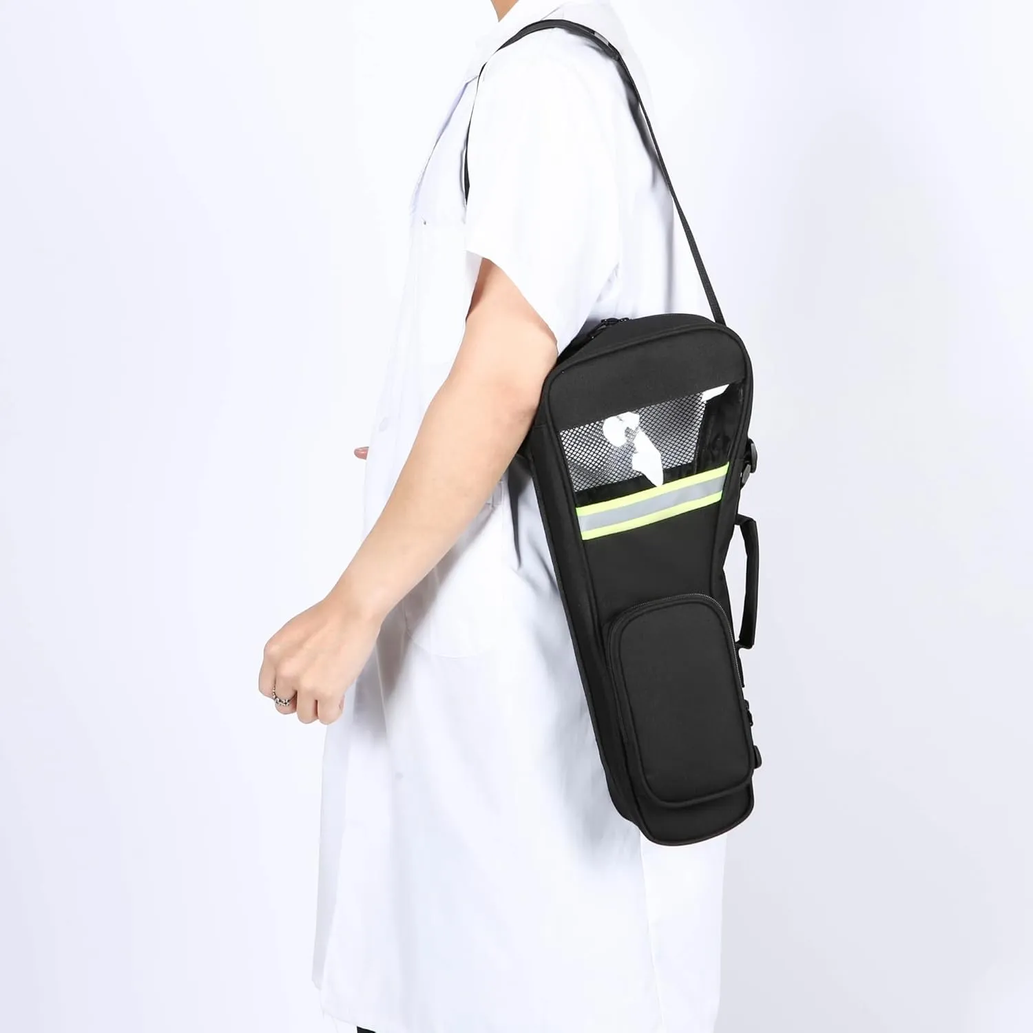 Oxygen Tank Backpack,Portable Oxygen Cylinder Carry Bag,Oxygen Tank Shoulder Bag,Ideal for Daily Basis,Shopping,Travel. (Black, 2L)