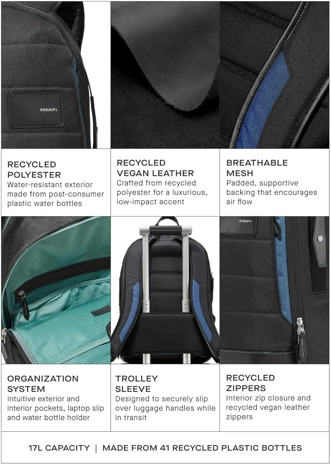 Paravel Alta Via Backpack, Derby Black
