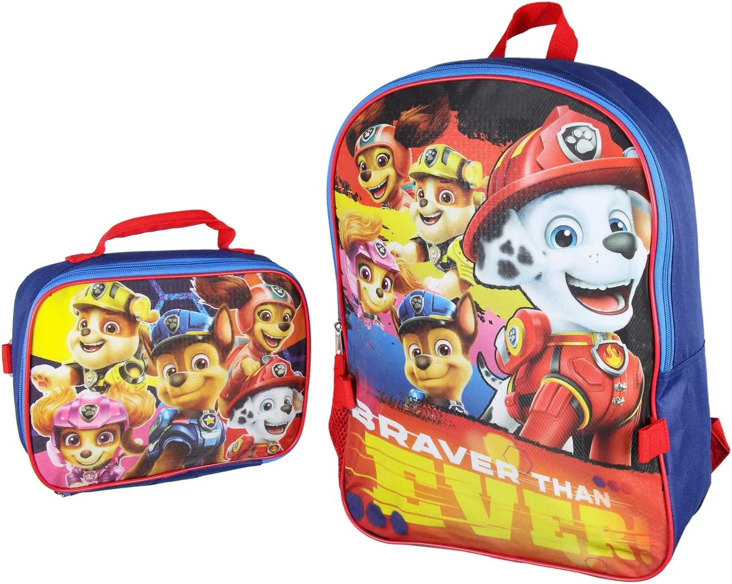 Paw Patrol Braver Than Ever Backpack And Lunch Bag Tote 2 Piece Set