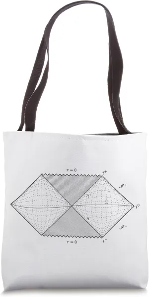 Penrose diagram, cool physics diagram for physicists Tote Bag