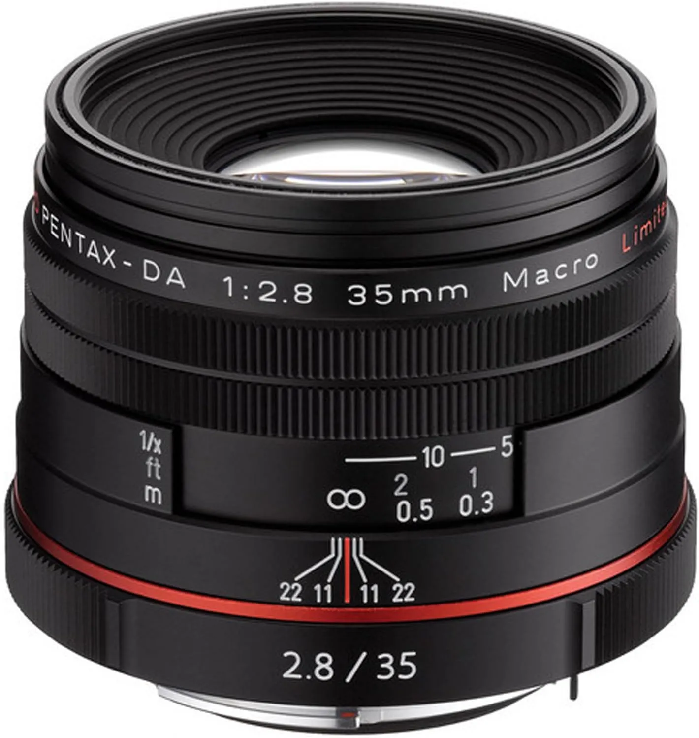 Pentax K-Mount HD DA 35mm f/2.8 Macro 35-35mm Fixed Lens for Pentax KAF Cameras (Limited Black)