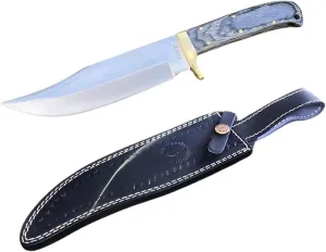 Perkin Fixed Blade Hunting Knives with Sheath-Custom Handmade Full Tang Bushcraft Fixed-Blade Knife for Camping, Hiking and Outdoor Activities-Unisex Adults-PKH