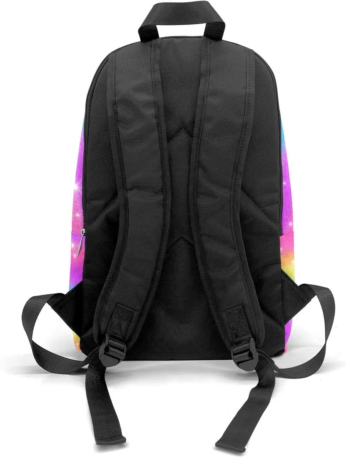 Personalised Casual Rucksack Large Capacity Casual Backpack Custom Unisex Travel Bag Gymnastics with Rainbow Stars