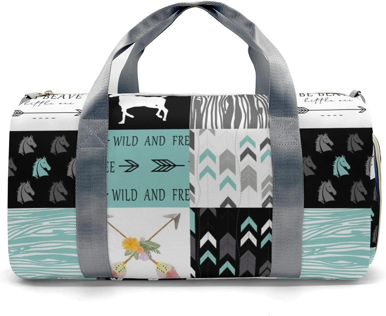 Personalized Animals Custom Multi-functional Travel Bag, Unisex Portable Duffel Bag, Short Distance Travel Assistant.