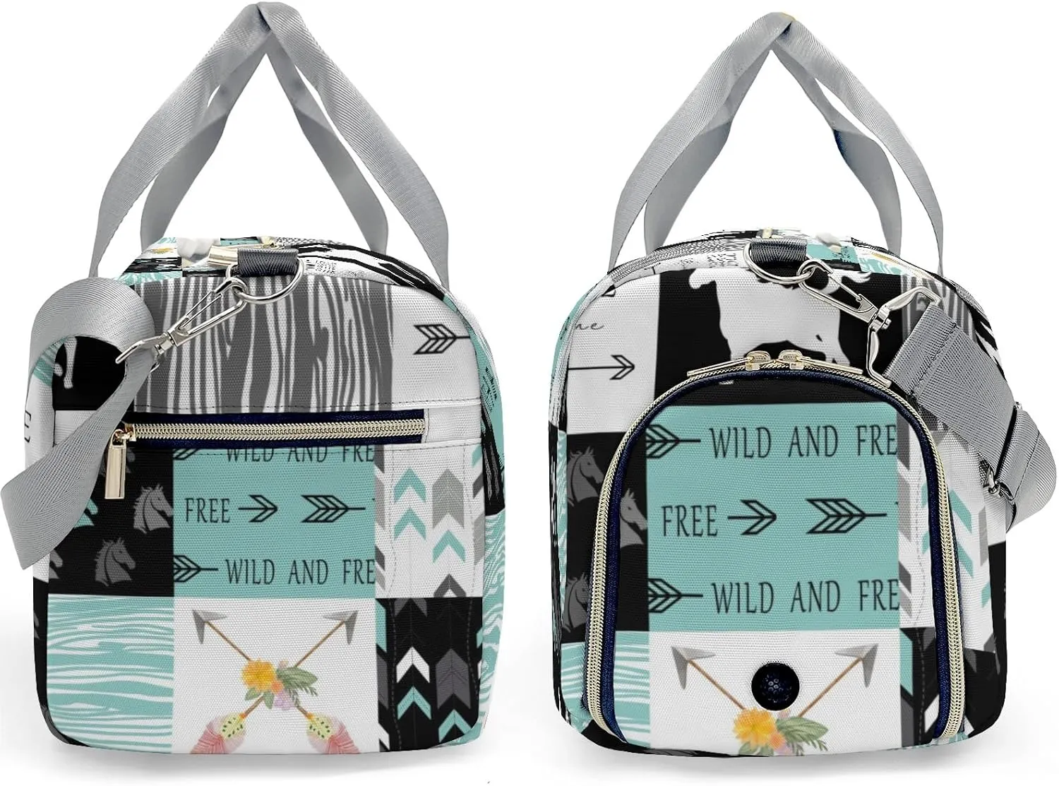 Personalized Animals Custom Multi-functional Travel Bag, Unisex Portable Duffel Bag, Short Distance Travel Assistant.