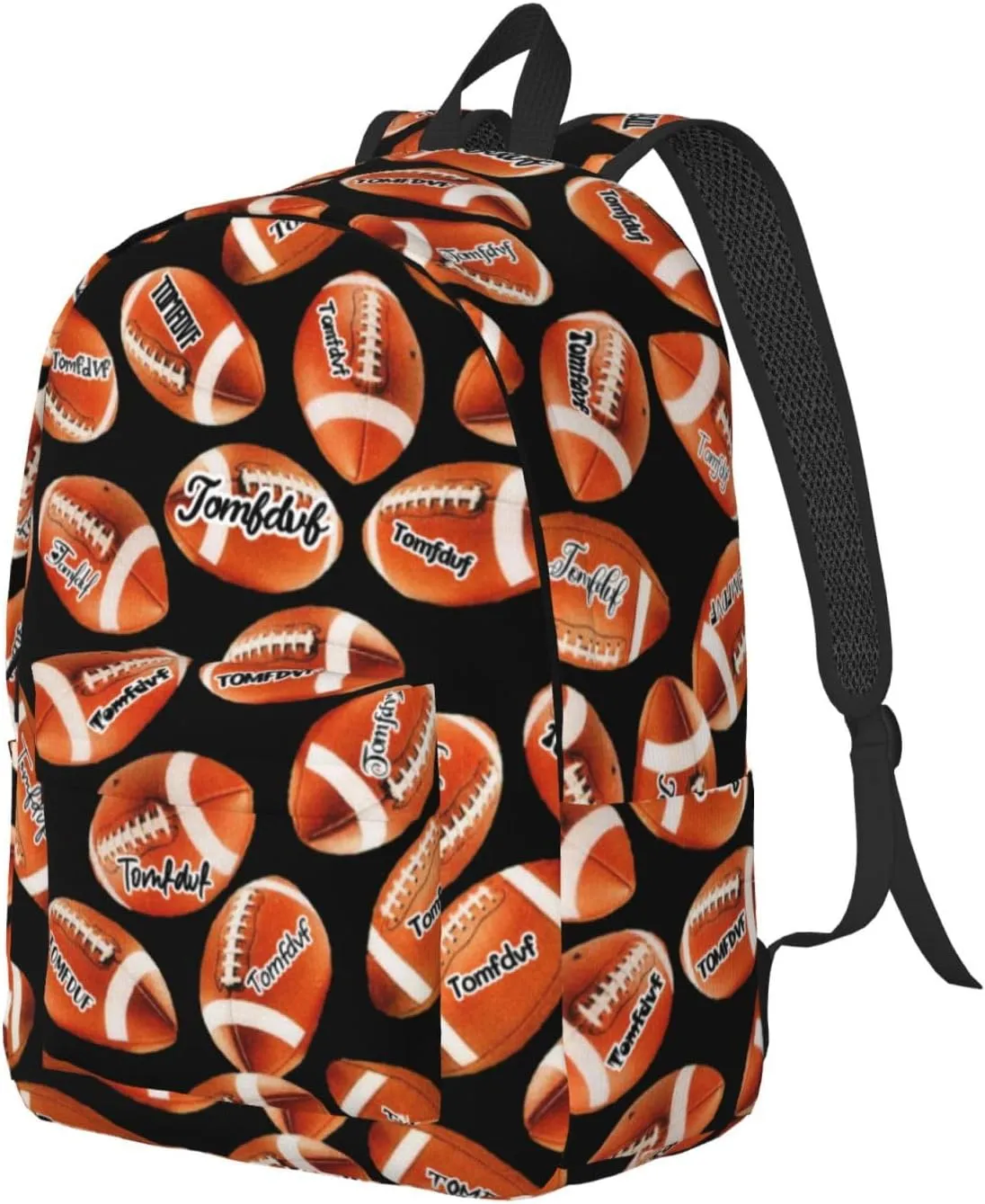 Personalized Backpack| Custom Name Rugby Backpack Football Backpack For Men,Gifts For Work,Weekend Getaway,Traveling,Hiking,Camping| Funny Rugby Pattern Backpack (style 4)