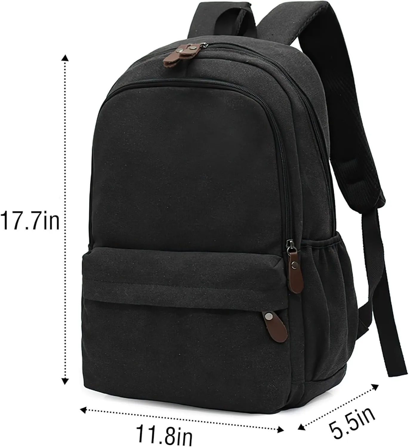 Personalized Embroidered Backpack Adult Lightweight Casual Laptop Backpack with Name for Men and Women, Daily Use Backpack, Custom Black Backpack for School, College and Travel Bookbag
