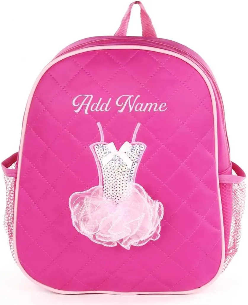 Personalized Embroidered Dance Ballet Dress Backpack