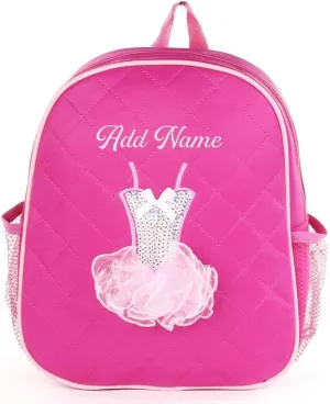 Personalized Embroidered Dance Ballet Dress Backpack