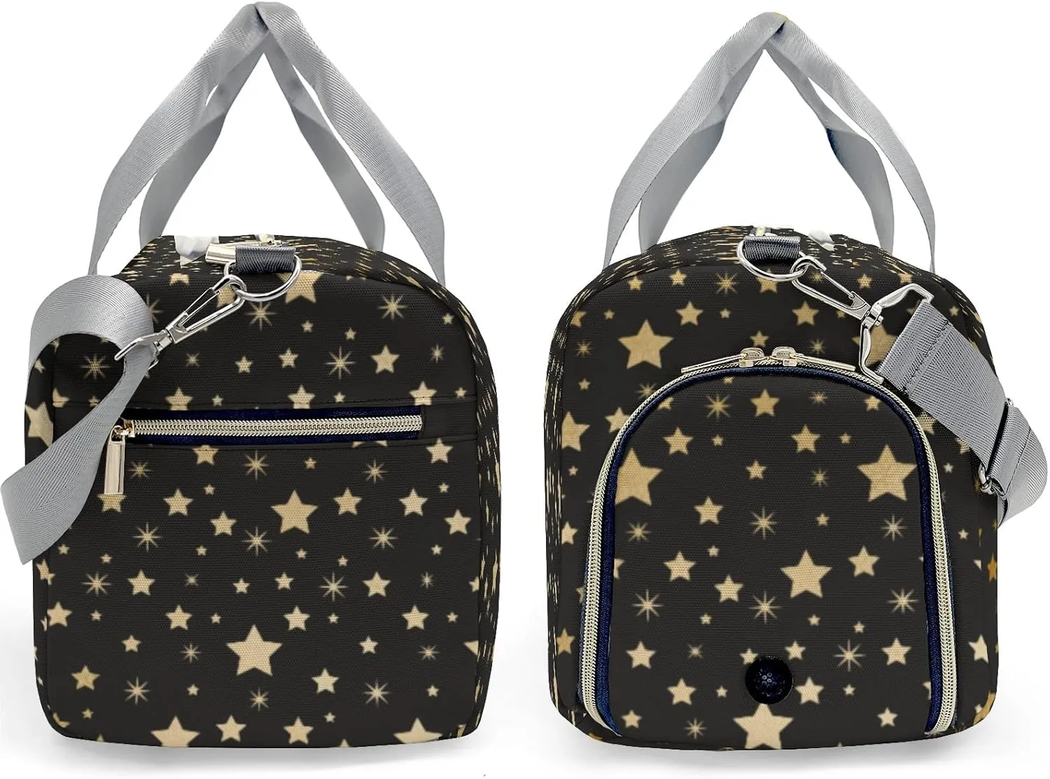 Personalized Glod Star Custom Multi-functional Travel Bag, Unisex Portable Duffel Bag, Short Distance Travel Assistant