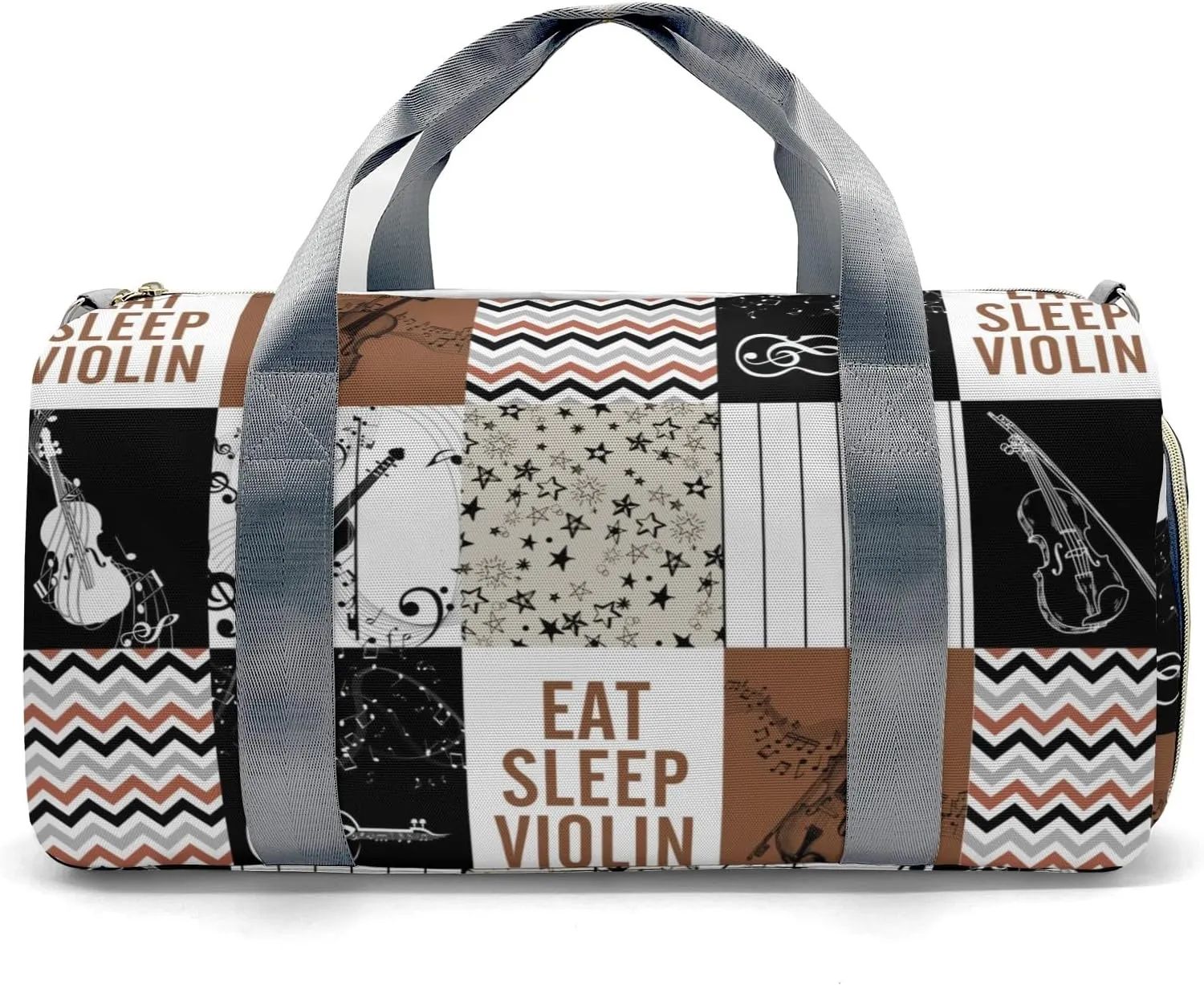 Personalized Music Custom Multi-functional Travel Bag, Unisex Portable Duffel Bag, Short Distance Travel Assistant