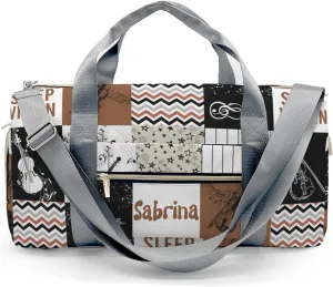 Personalized Music Custom Multi-functional Travel Bag, Unisex Portable Duffel Bag, Short Distance Travel Assistant