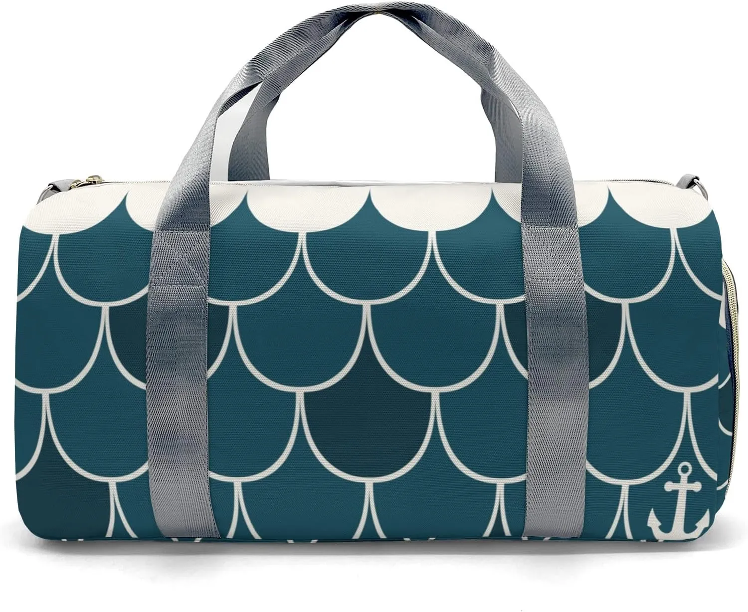 Personalized Nautical Anchor Ocean Custom Multi-functional Travel Bag, Unisex Portable Duffel Bag, Short Distance Travel Assistant
