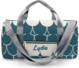 Personalized Nautical Anchor Ocean Custom Multi-functional Travel Bag, Unisex Portable Duffel Bag, Short Distance Travel Assistant