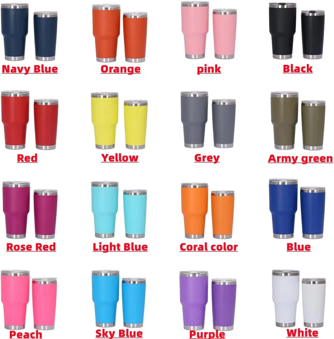 Personalized Photo 20oz 30oz Stainless Steel Tumbler,Custom Coffee Tumbler Cup With Lid And Strawstraw Vacuum Insulated With Text Photo Logo (PERSONALIZED)