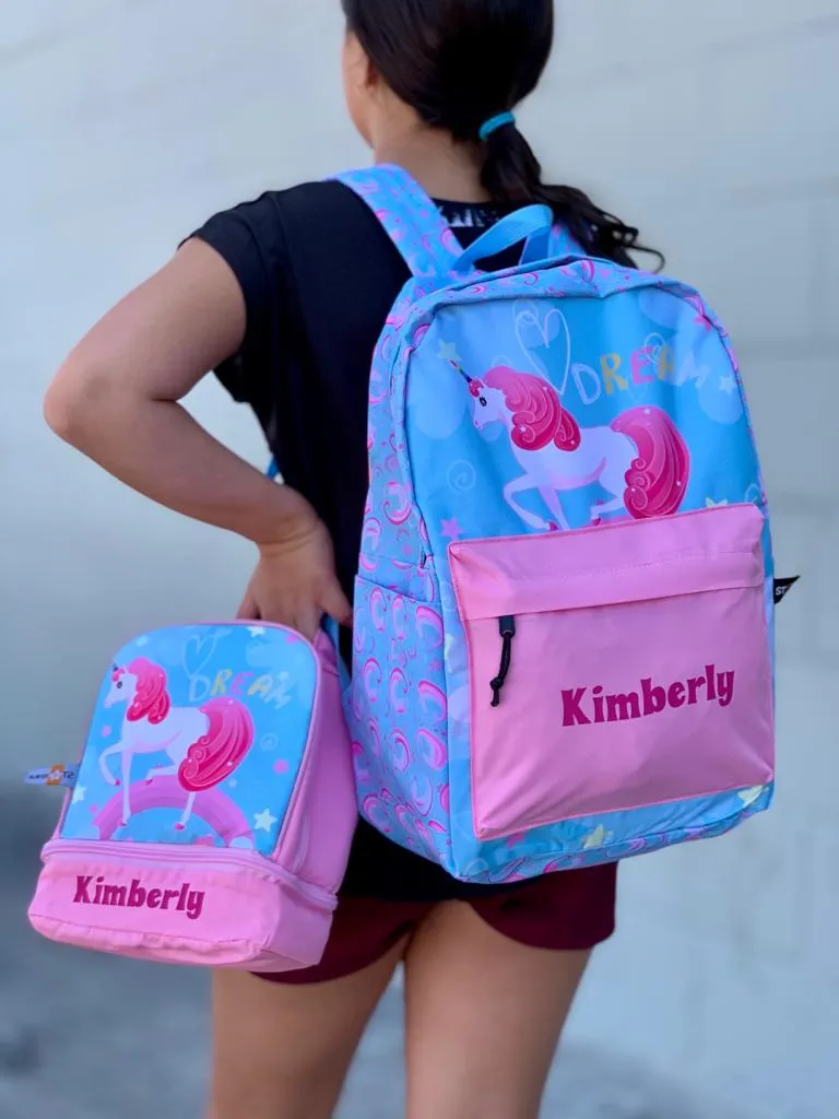 Personalized School Backpack - Unicorn