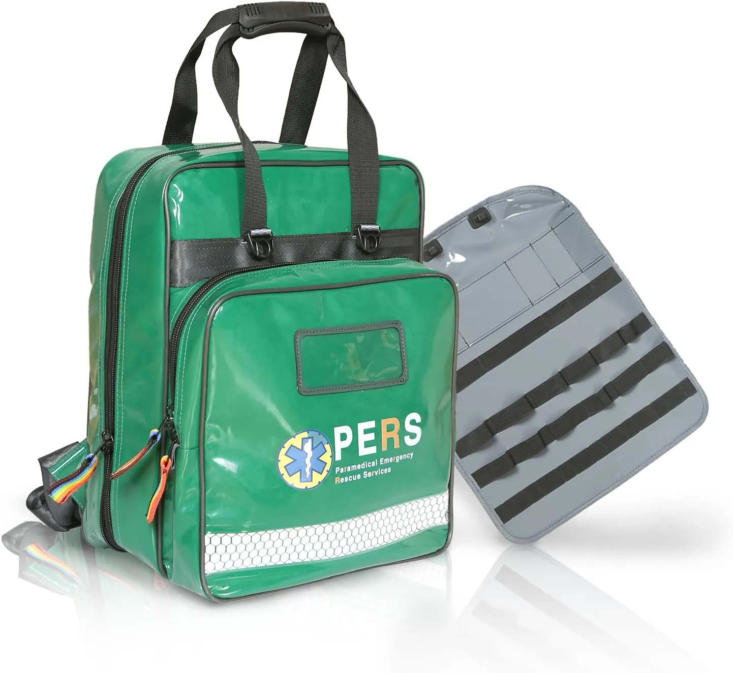 PES Medical Backpack - Durable Waterproof EMS Bag for AED, Oxygen Tanks, First Aid Supplies, Ideal for Ambulance, Outdoor, and Emergency Use