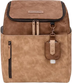 Petunia Pickle Bottom Tempo Backpack, Designed for Busy Families, Attaches to Stroller or Suitcase, Spacious Main Compartment, Brioche