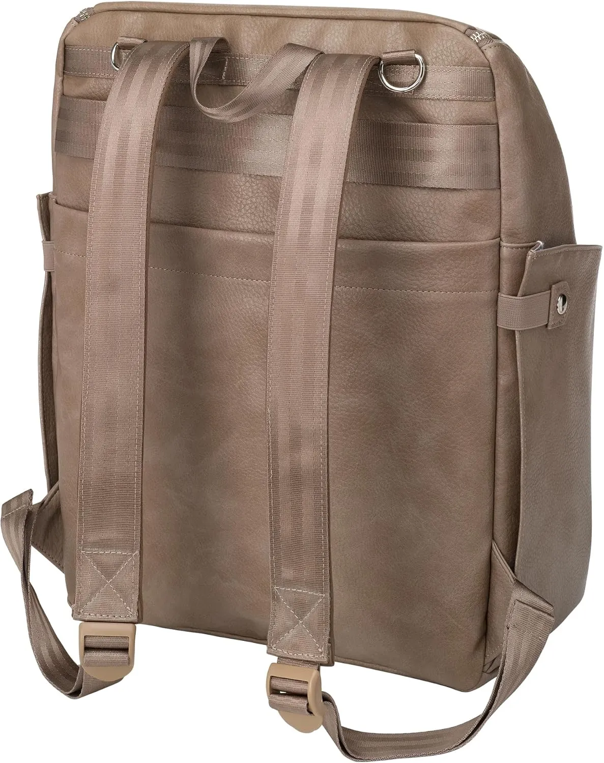 Petunia Pickle Bottom Tempo Backpack, Designed for Busy Families, Attaches to Stroller or Suitcase, Spacious Main Compartment, Mink