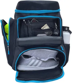 Pickleball Bag for Men and Women - Fits 2 to 4 Paddles - Shoe Compartment, Fence Hook, Storage Pockets for Water Bottles, Pickleballs, Clothing, Racquet/Paddle Storage - Pickle Ball Backpack