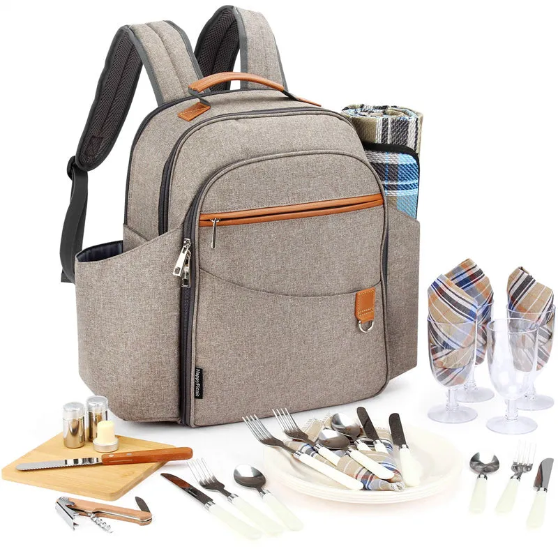 Picnic Backpack Sets for 4 Persons