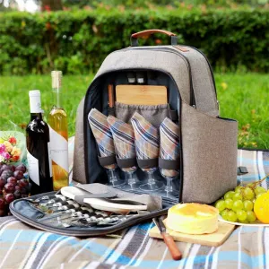 Picnic Backpack Sets for 4 Persons